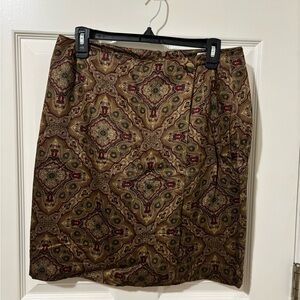 J.G. Hook Collection Elegant Patterned Skirt - Multicolor